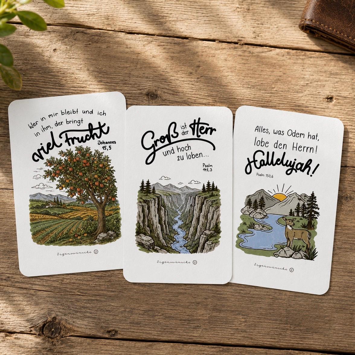 Postkarten Set – Natur Szenen