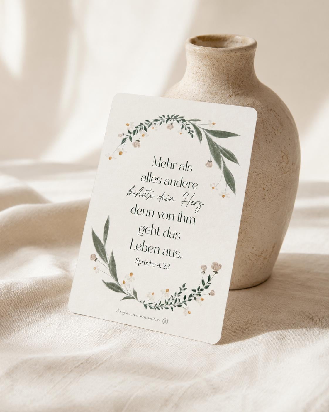 Postkarte – Sprüche 4,23