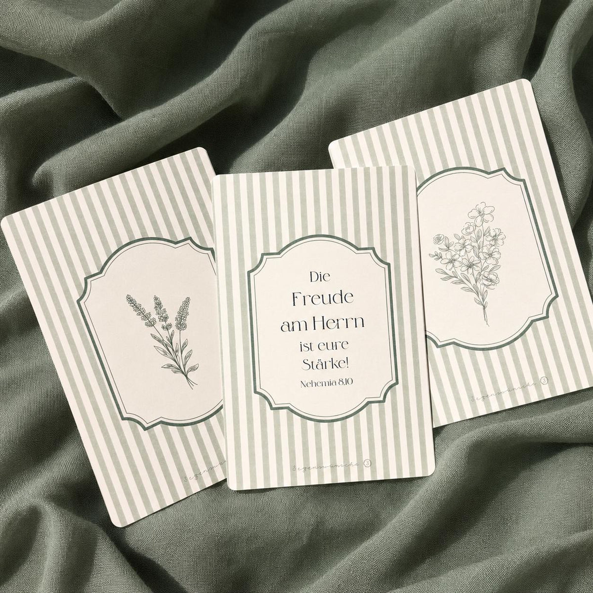 Postkarten Set – Grün Vintage