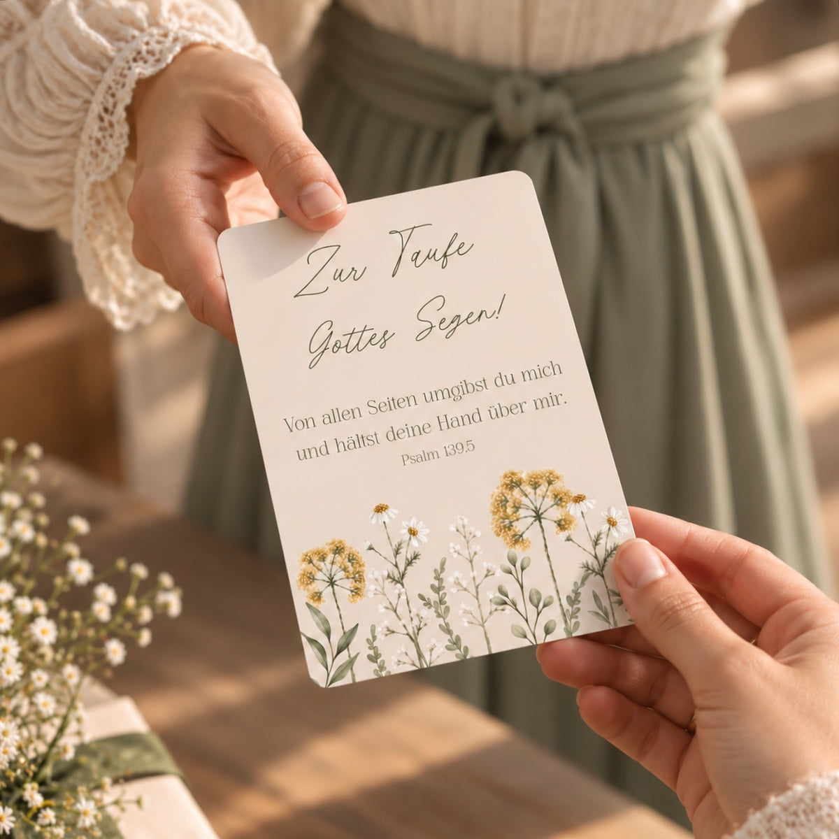 Postkarte – Taufe