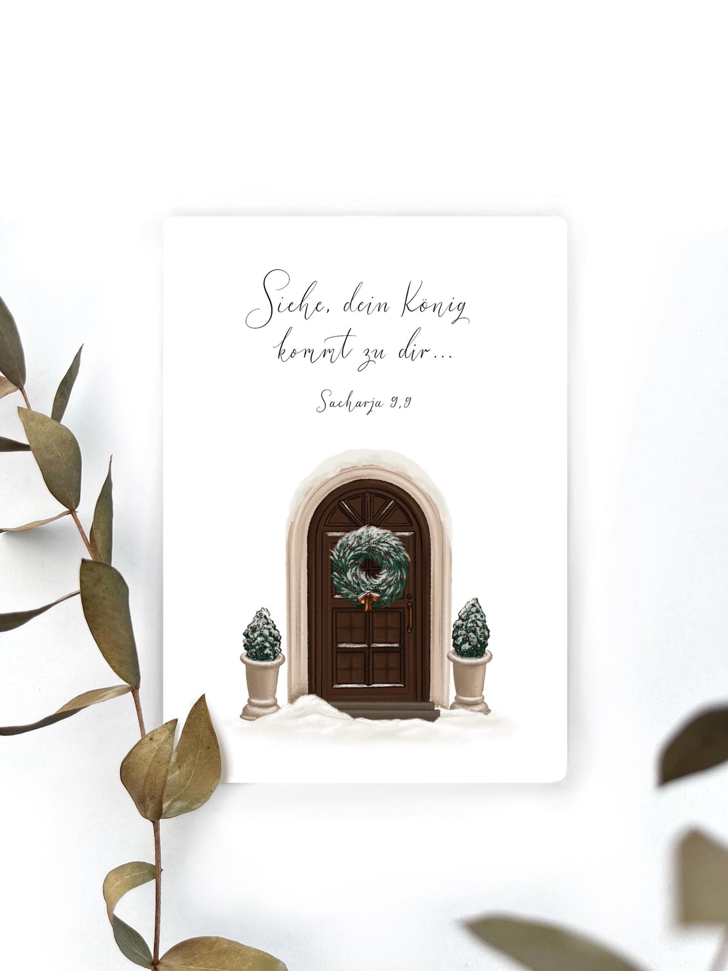Postkarte Sacharja 9,9 Karte zur Weihnachten