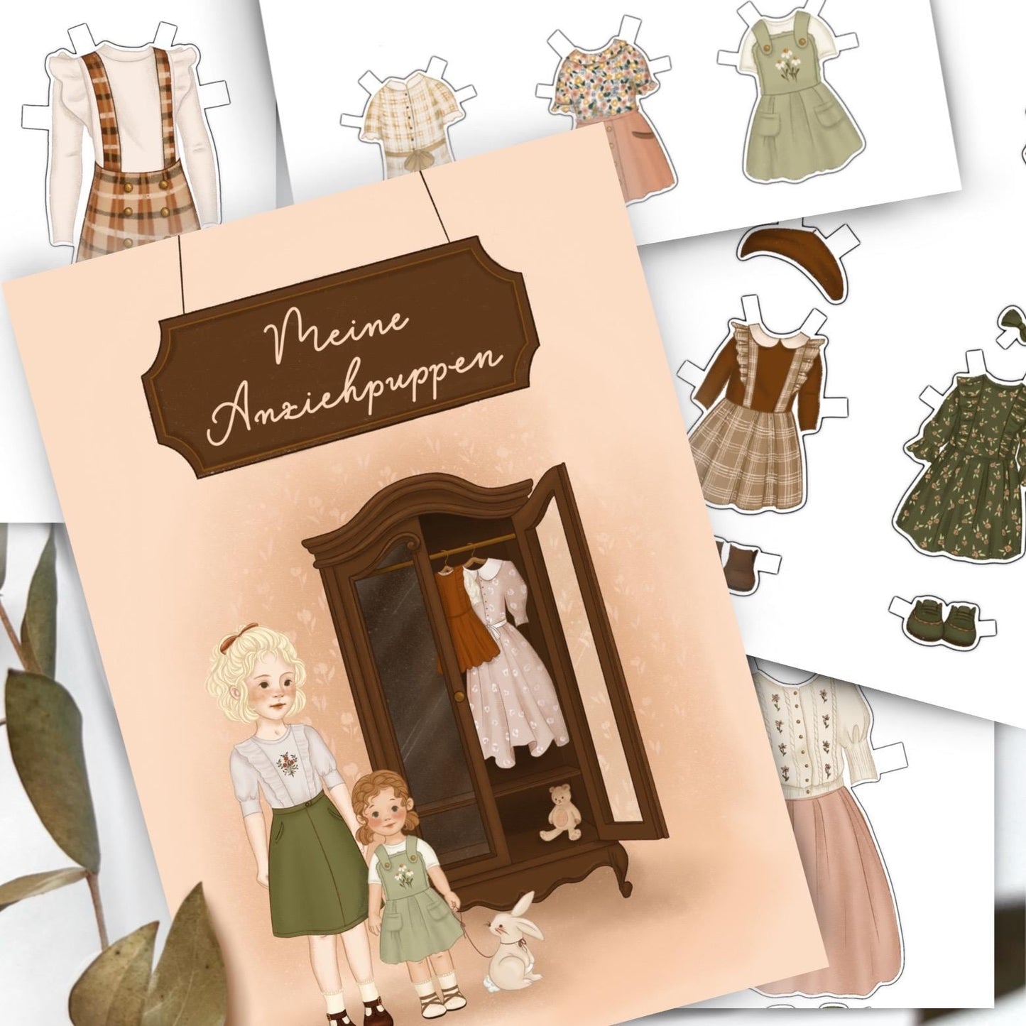 Papier Anziehpuppen Bastelset Geschenke für Mädchen christliche Geschenke für Kinder christliches Geschenk für Kinder Busy Book Deutsch