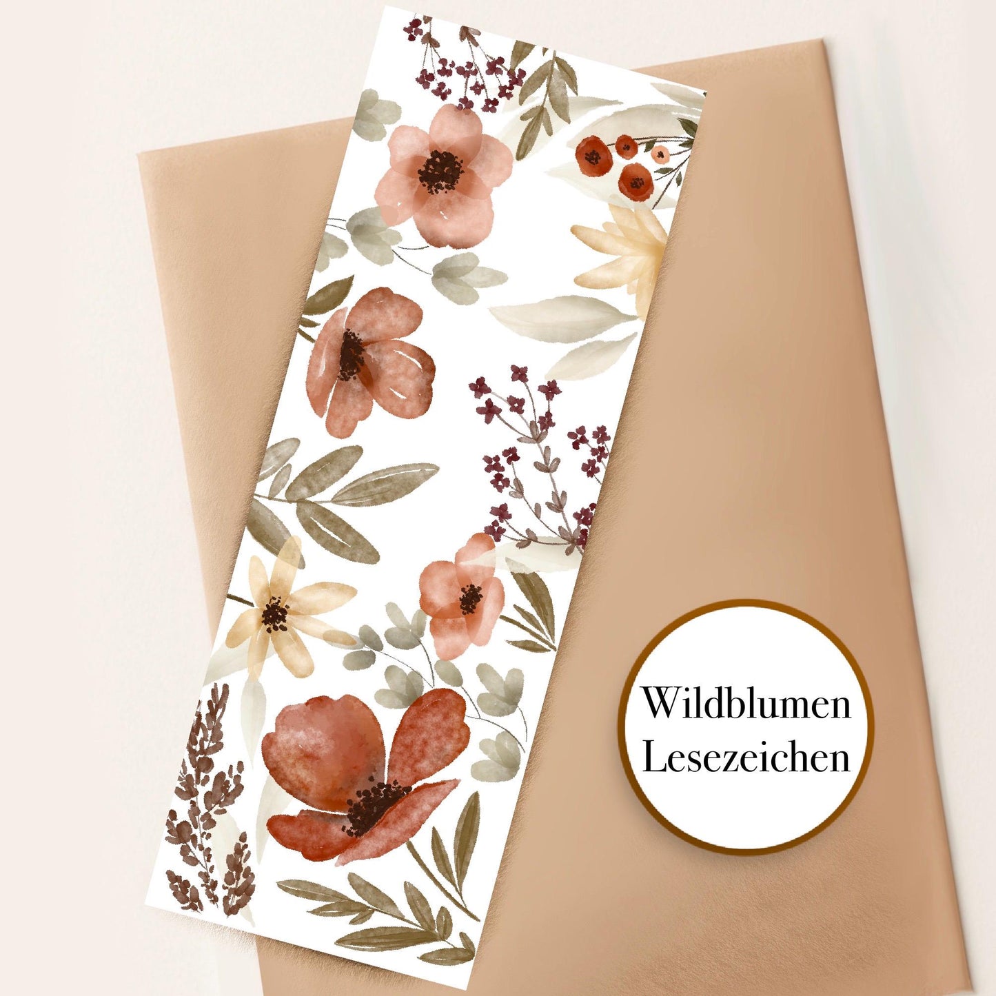 Blumiges Lesezeichen Wildblumen vintage Aquarell Lesezeichen Geschenk Lese Buch Zubehör Bücherliebe florales Lesezeichen Geschenk buchfreun