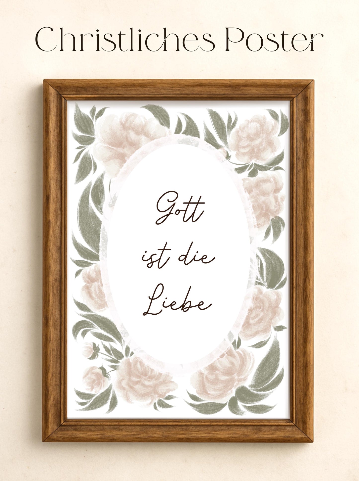 Christliches Kinderlied Poster mit Blumen Wandkunst Kinderzimmer christliche Wildblumen Wanddeko Babyzimmer Bibelvers christliche Deko