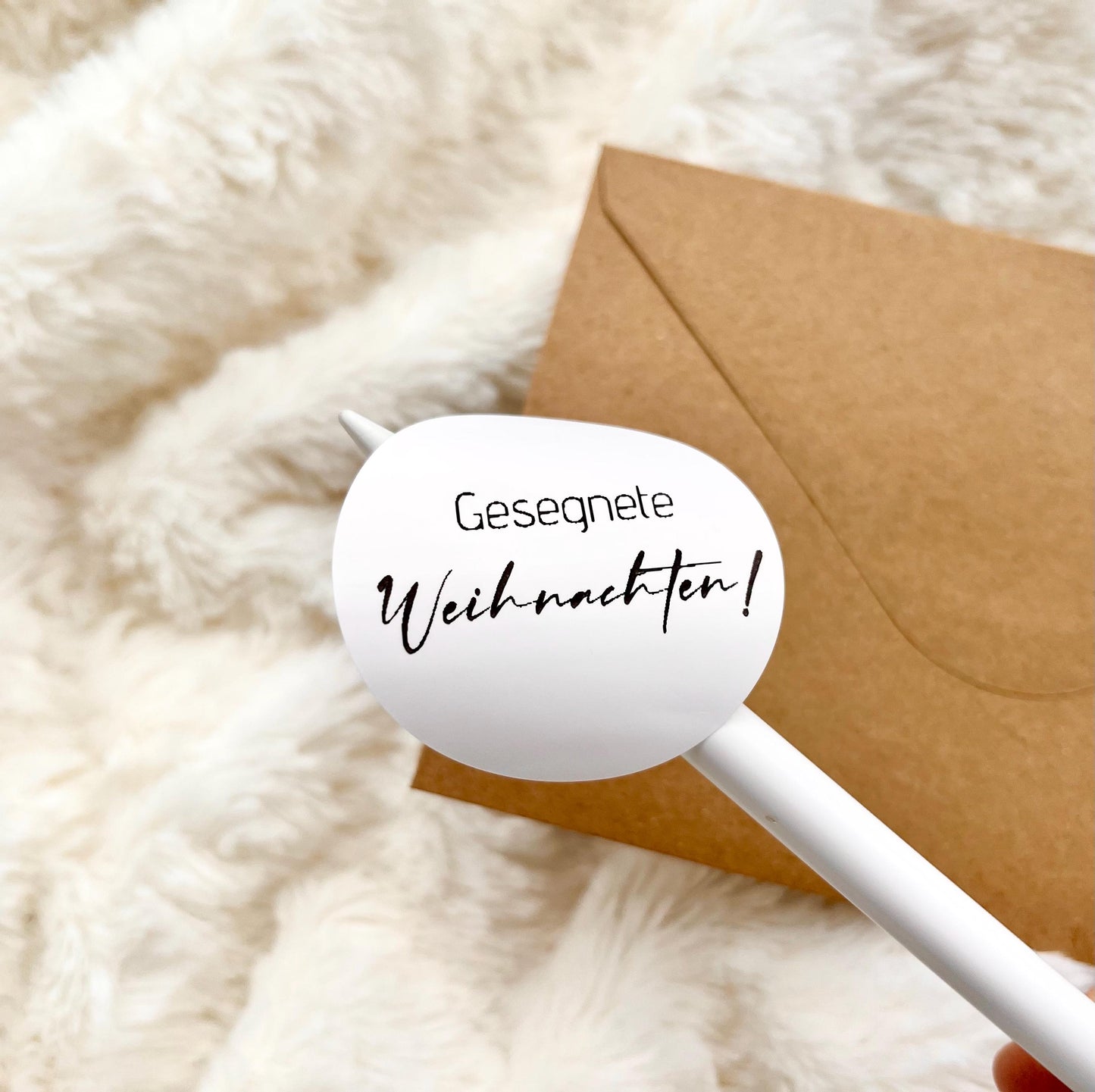 Christlicher Sticker rund „Gesegnete Weihnachten“ Weihnachten Aufkleber Glaubensbotschaft Weihnachtsgeschenk für Christen Etikett
