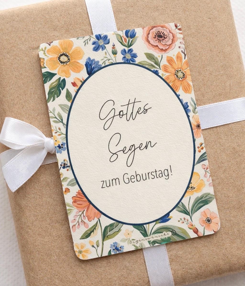 Postkarte "Gottes Segen" Karte zum Geburtstag, Verlobung, Hochzeit,
