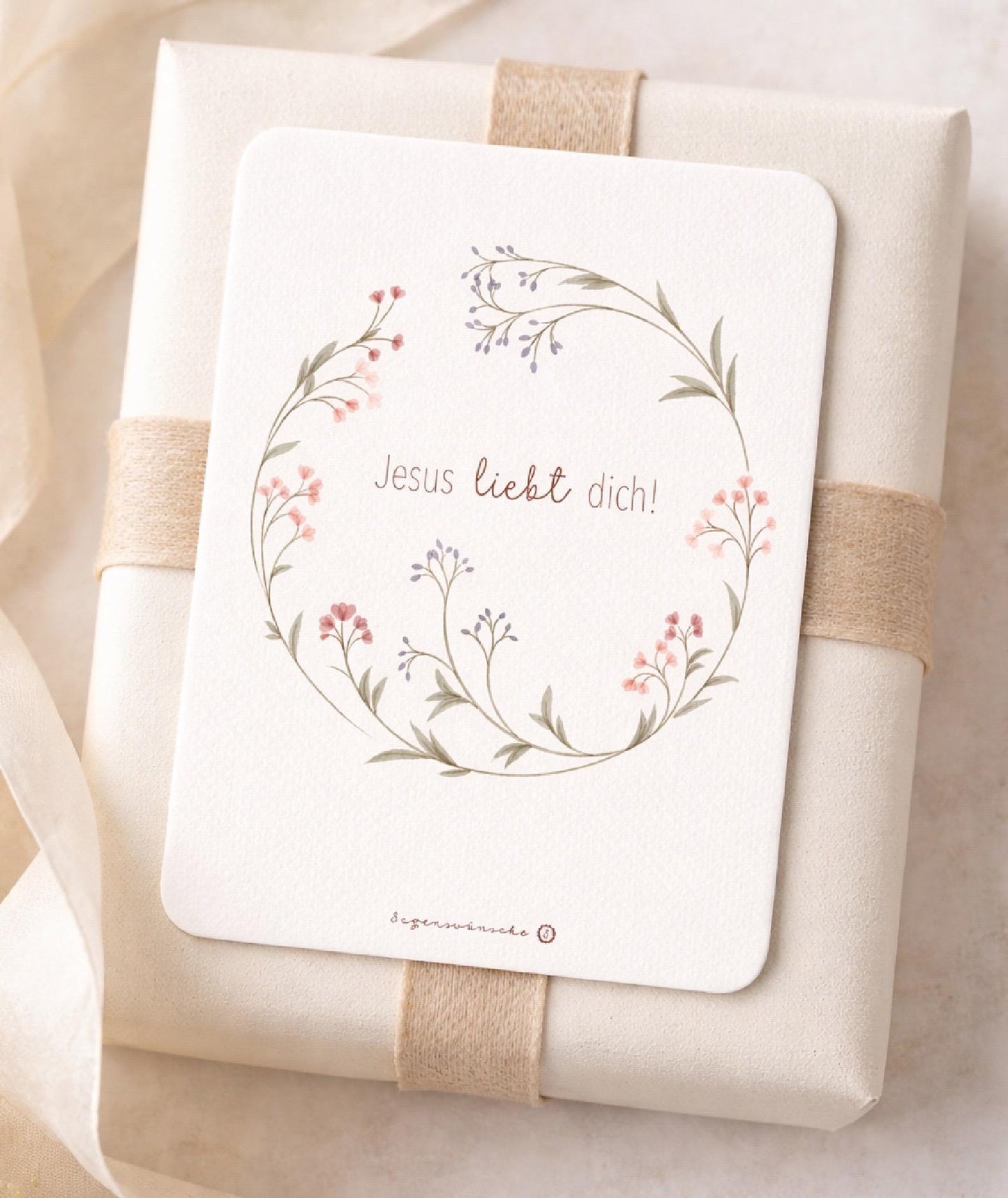 Postkarte "Jesus liebt dich" Karte zum Geburtstag, Verlobung, Hochzeit, Taufe