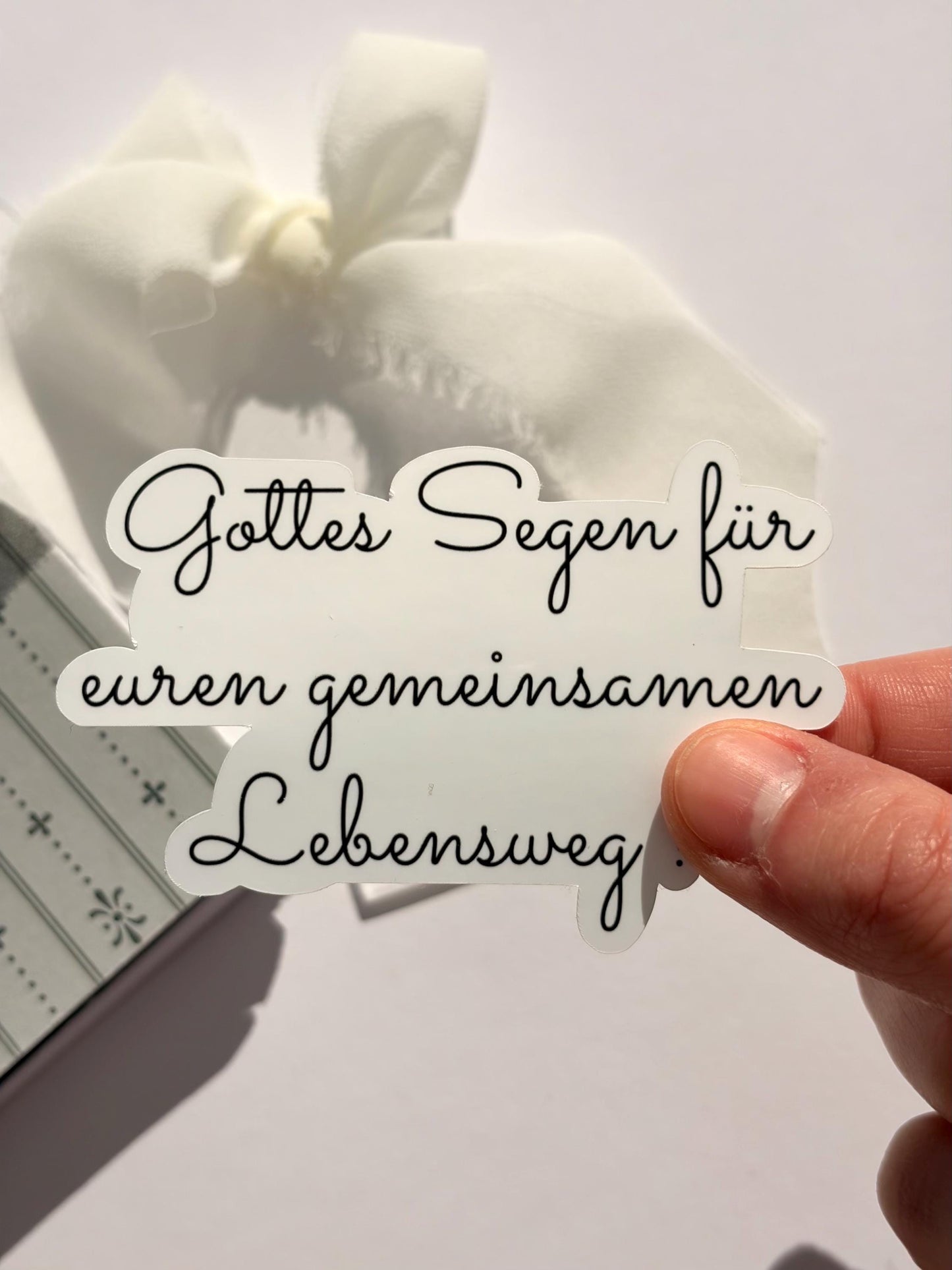 Christlicher Sticker zur Hochzeit christliche Sticker Etiketten christlich Geschenk Verpacken bibelvers etiketten