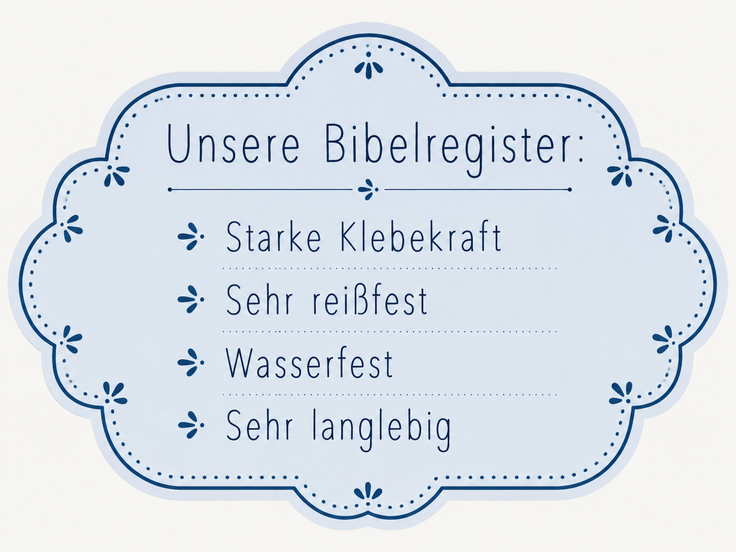 Bibelregister – Beige
