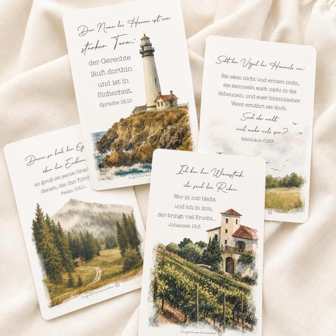 Postkarten Set – Aquarell Natur