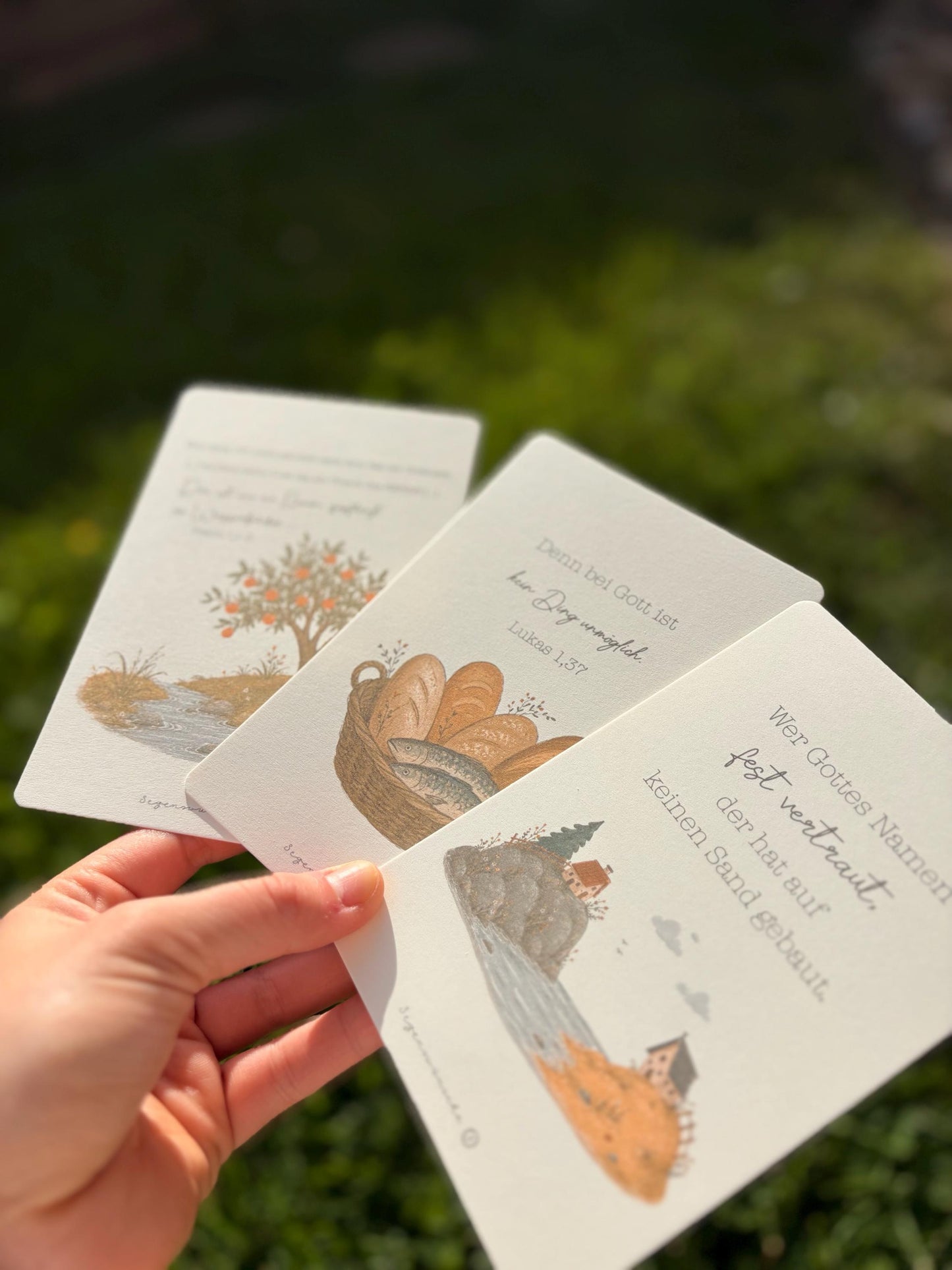 Postkarten Set "Gottvertrauen", christliche Karten zum Geburtstag, Verlobung, Hochzeit