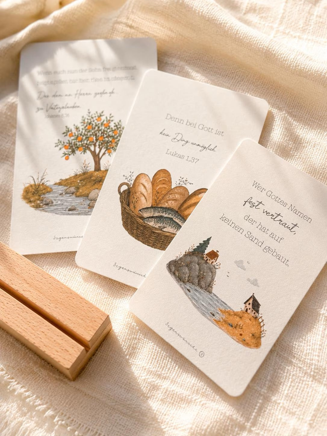 Postkarten Set "Gottvertrauen", christliche Karten zum Geburtstag, Verlobung, Hochzeit