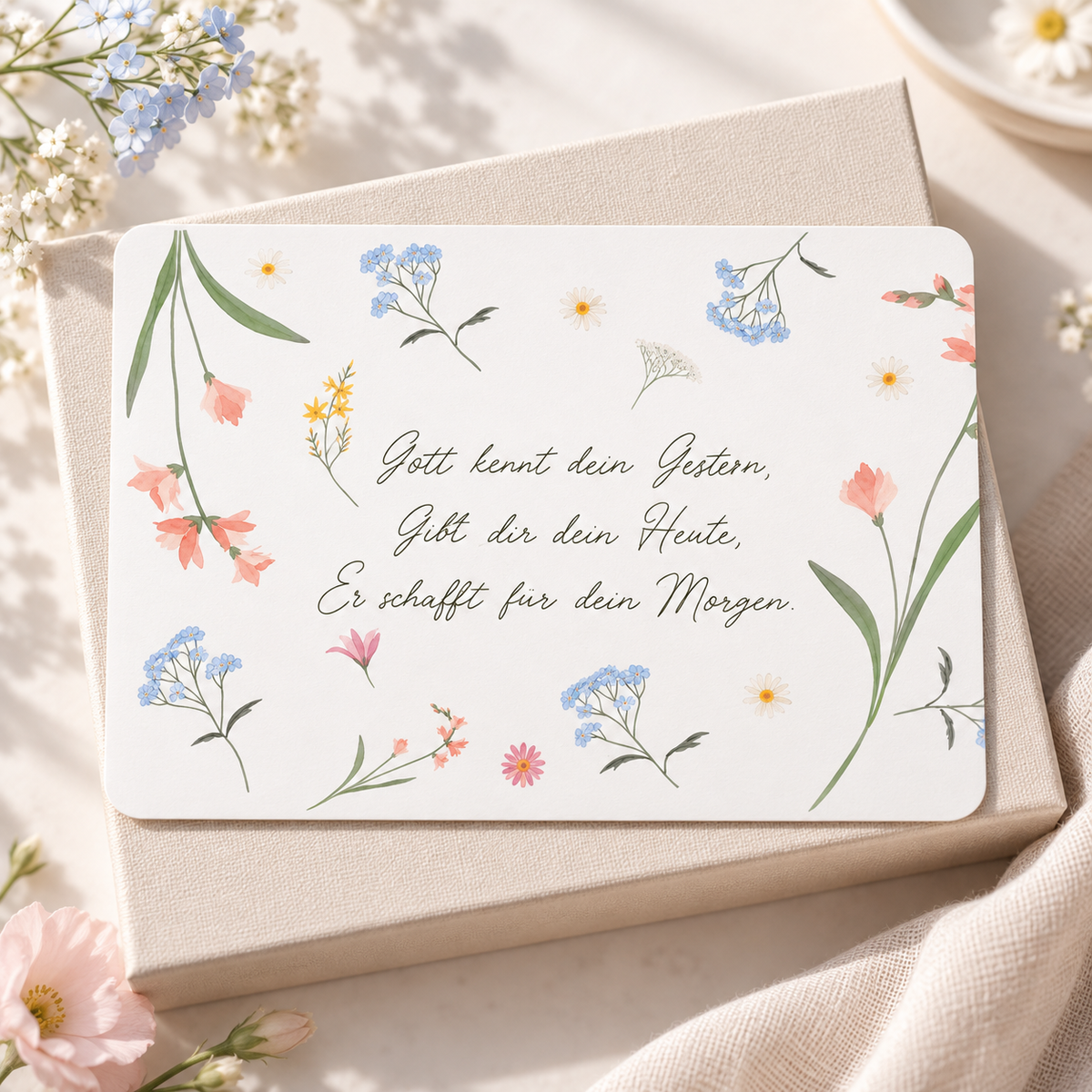 Postkarte – Gott kennt dein Gestern