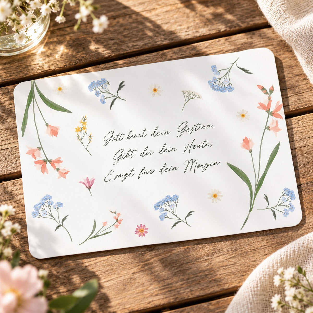 Postkarte – Gott kennt dein Gestern
