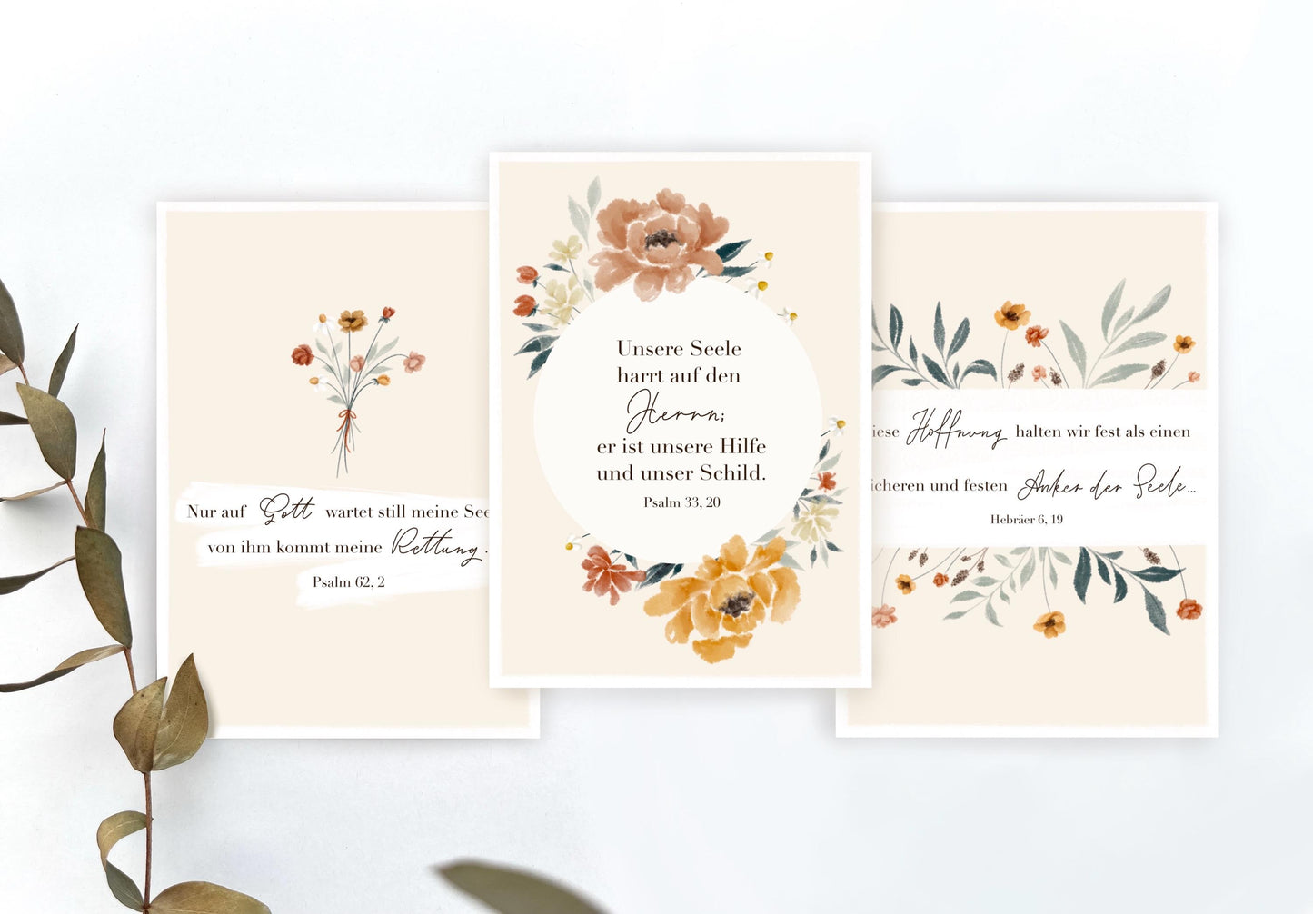 Postkarten Set „Hoffnung“, Karten zur Hochzeit, Verlobung, Geburtstag, Taufe