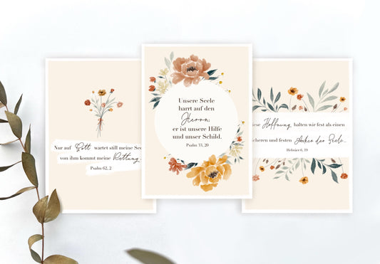Postkarten Set „Hoffnung“, Karten zur Hochzeit, Verlobung, Geburtstag, Taufe