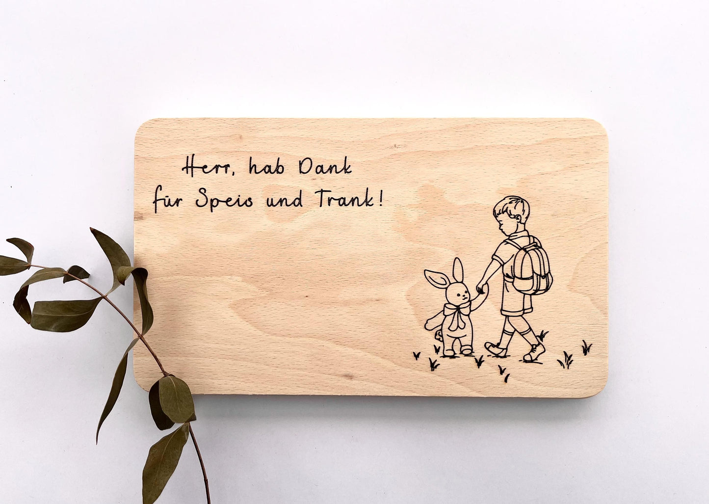 Frühstücksbrett christlich, Jungs Geschenk, christliches Geschenk, Weihnachtsgeschenk