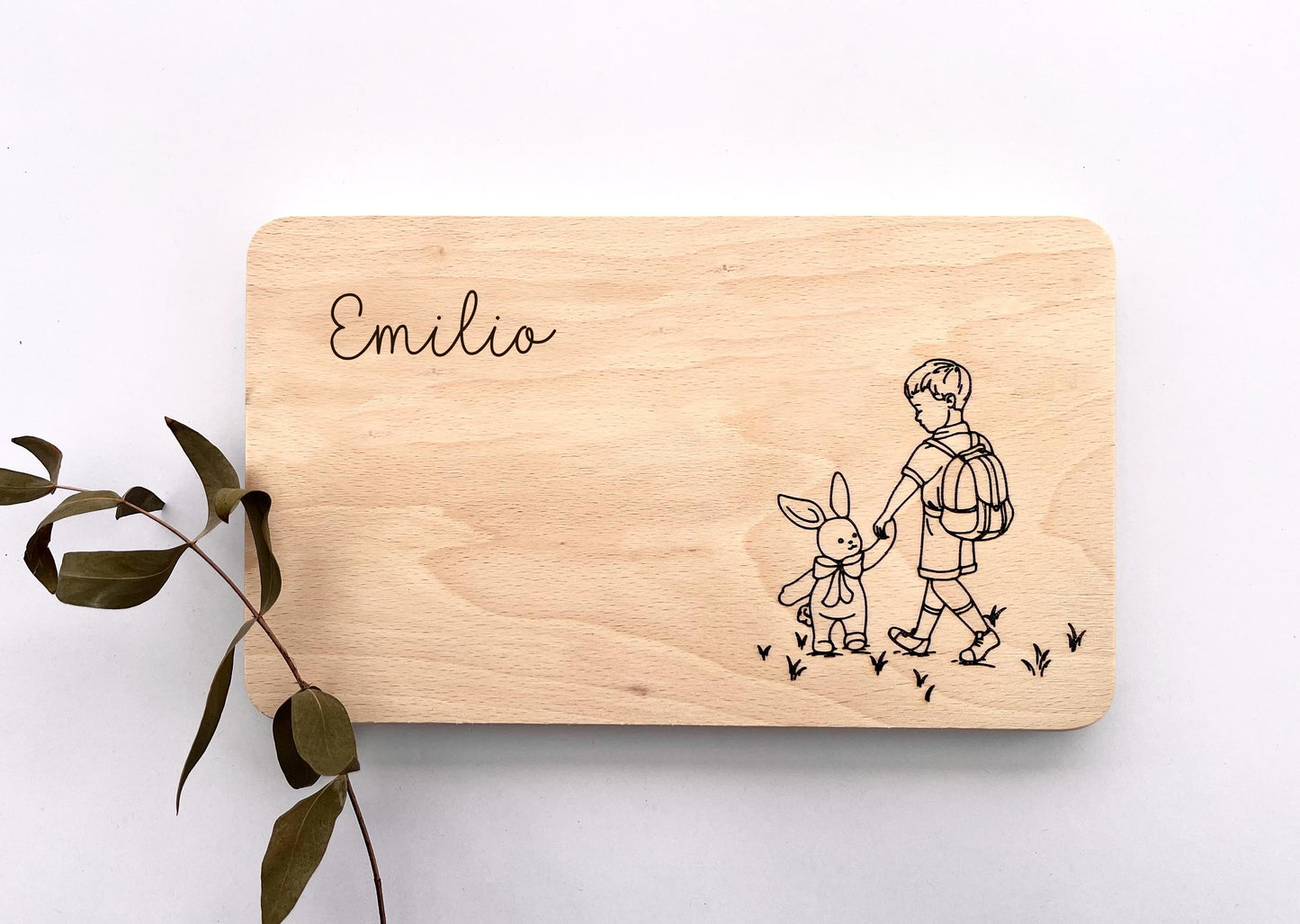 Frühstücksbrett personalisiert, Wunschname Geschenk Kinder, christliche Baby Geschenk Idee personalisiertes Geschenk Kinder, personalisiert