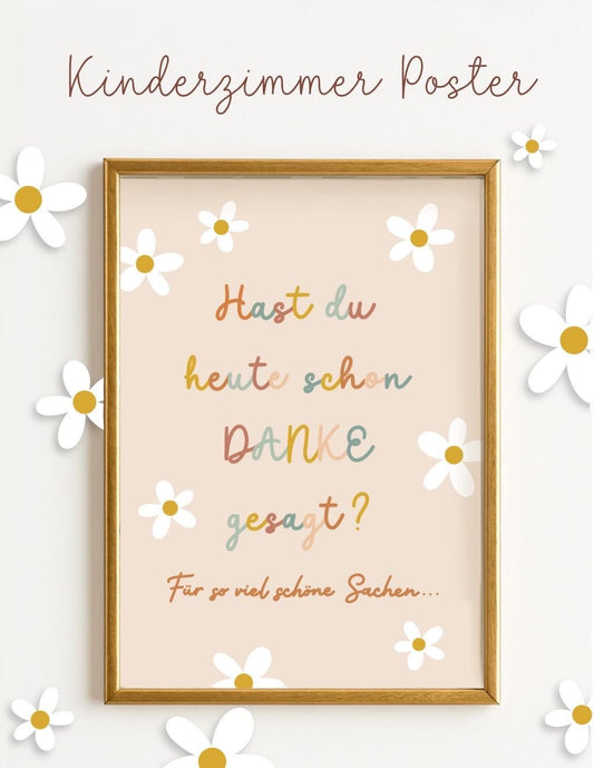 Kinderlied christliches Poster mit Blumen Wandkunst Kinderzimmer christliche Wildblumen Wanddeko Babyzimmer christliche Deko