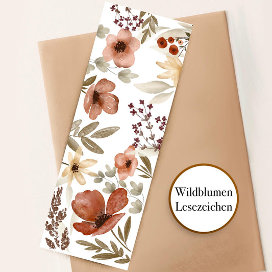 Blumiges Lesezeichen Wildblumen vintage Aquarell Lesezeichen Geschenk Lese Buch Zubehör Bücherliebe florales Lesezeichen Geschenk buchfreun