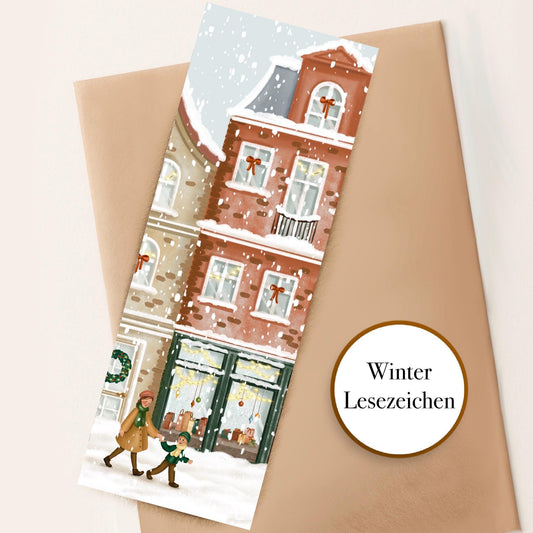 Winter Lesezeichen aquarell vintage weihnachts Lesezeichen Geschenk Lese Buch Zubehör Bücherliebe winterliche Lesezeichen Geschenk buchfreun