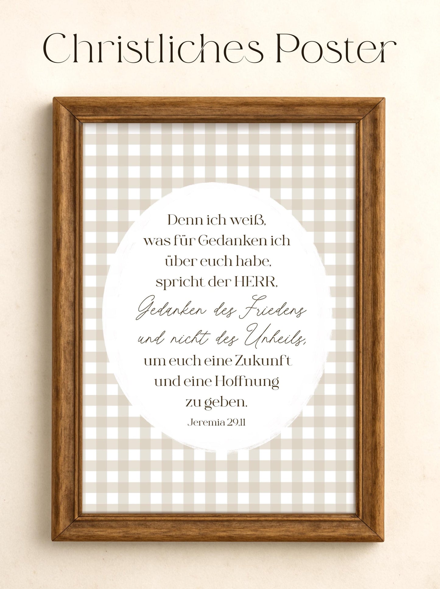 Christliches Poster mit Bibelvers Jer. 29,11 Christliches Geschenk Geburtstag christliche Wandkunst vintage Bibelvers Wanddekoration