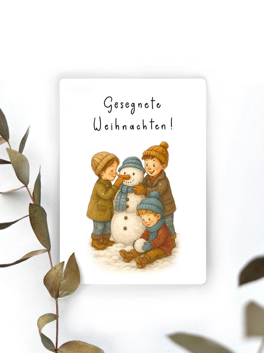 Kinder Postkarte Lukas 18,10 Karte zu Weihnachten