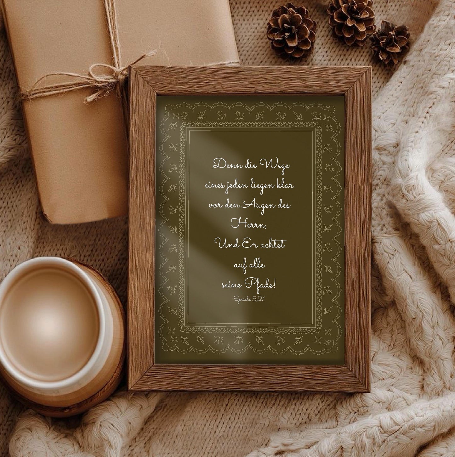 Christliches Bibelvers Poster Wandbild Wohnzimmer christliche Deko Geschenk für Frauen inspirierende Wandkunst Gottes Wort Wandbild