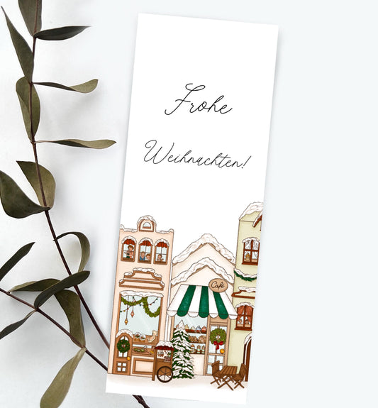 Weihnachts Lesezeichen vintage Weihnachten Lese Zeichen Geschenk leseratte Geschenk Bücher Zubehör Bücherliebe winterliche buchfreunde