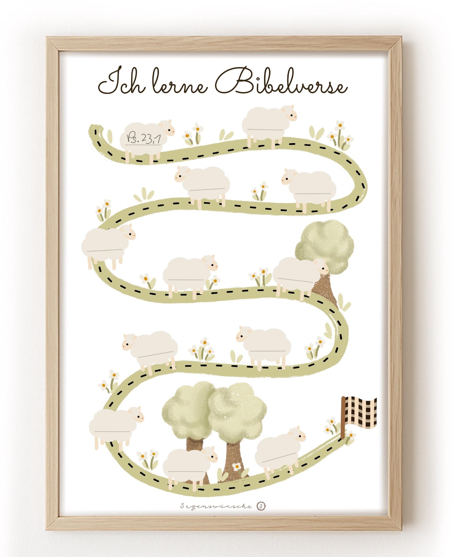 Christliches Kinder Poster „Verse lernen“ Lernposter für Kinder Bibelverse lernen Bibelvers Kinderzimmer Kinder Bibel vers christliche Deko