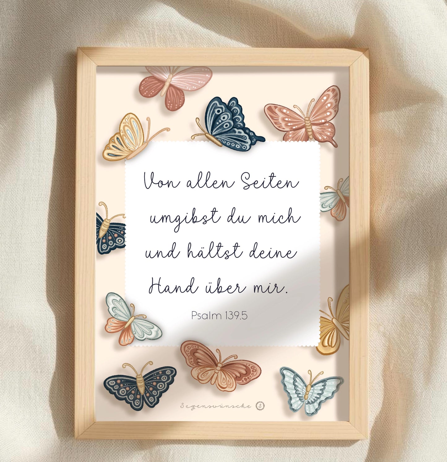 Kinderzimmer Poster christlich Psalm 139,5 christliche Wandkunst mädchenzimmer deko Bibelvers Wanddeko poster bibelvers kinderzimmer