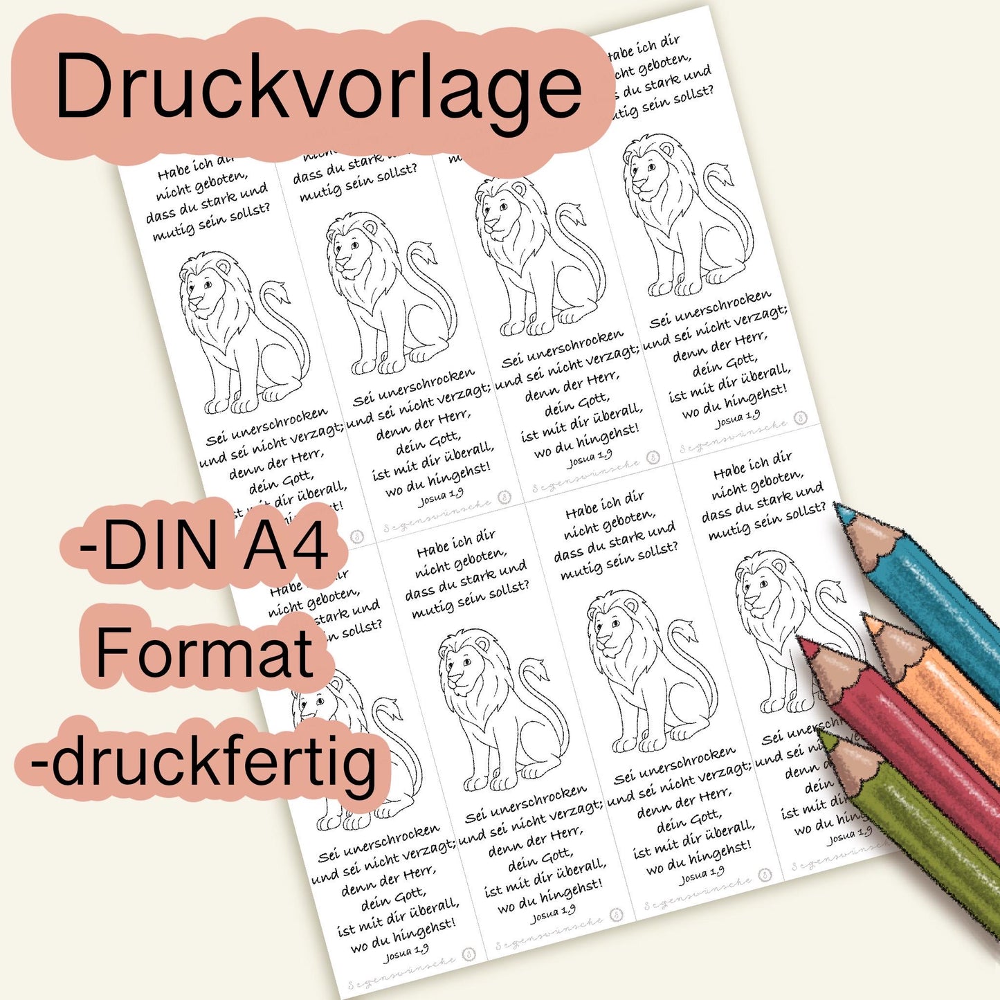 Bibelvers Lesezeichen für Jungs Ausmalbild für Kinder deutsch Sonntagsschule Gottesdienst malvorlage Jungen bastelvorlage