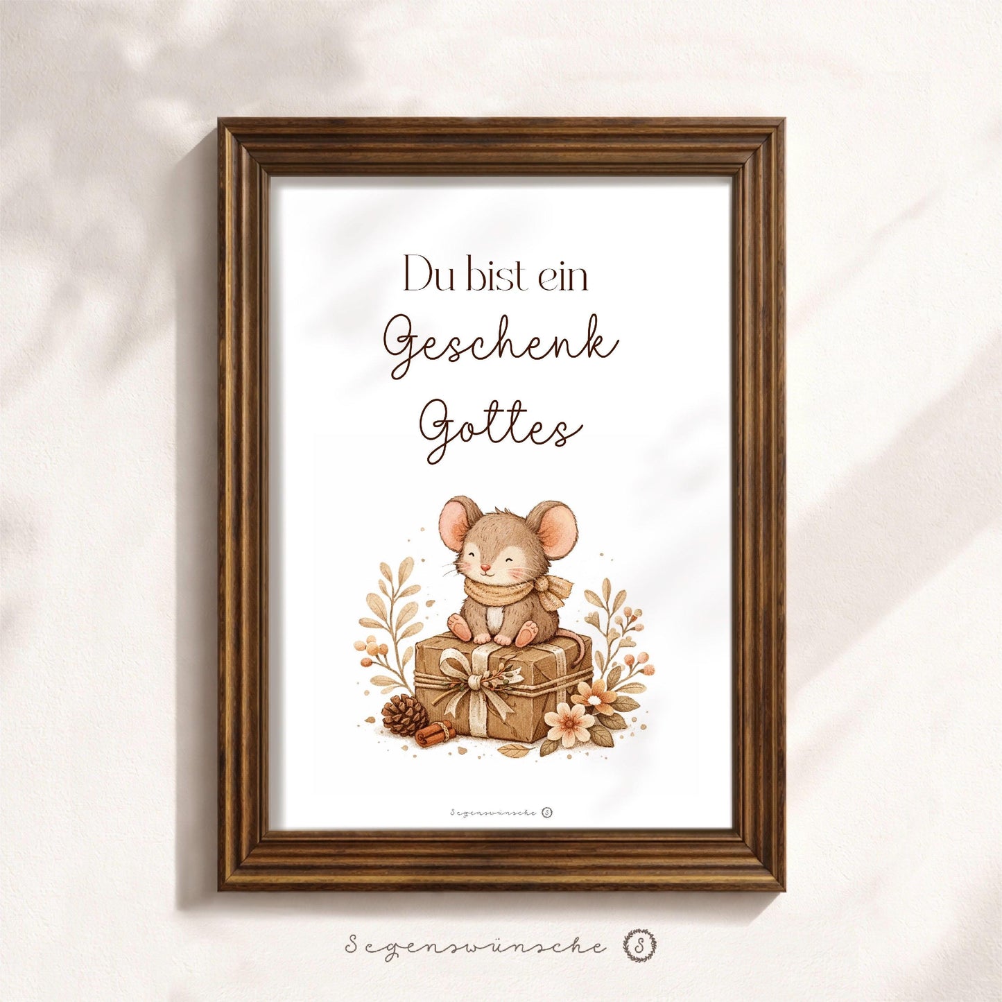 Bibelvers Kinder Poster christliche Wandbilder Kinderzimmer deko Mädchen Tauf Geschenk zur Geburt Bibelvers Baby Zimmer