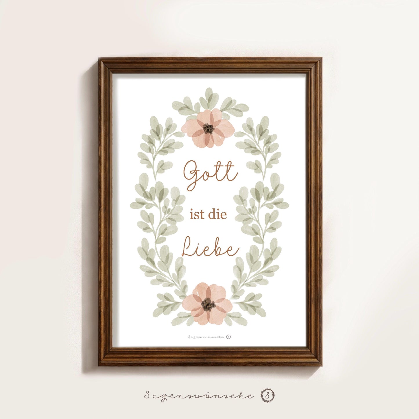 Christliche Bibelvers poster, Christliches Geschenk für Mädchen Geburtstag Bibel Vers Wandkunst vintage Bibelvers Blumen Wanddekoration