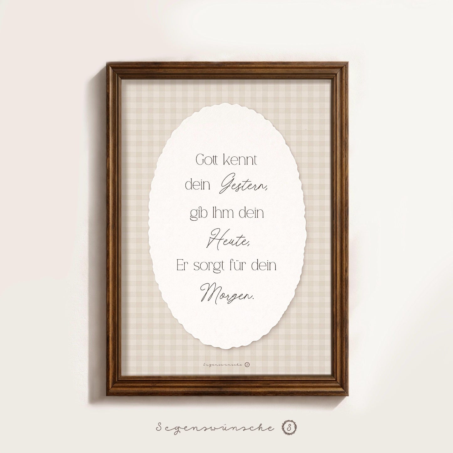 Christliches Poster mit Spruch Religiöse Kunst Bibelvers Wandbild christliche Geschenke for Mütter christliche Deko