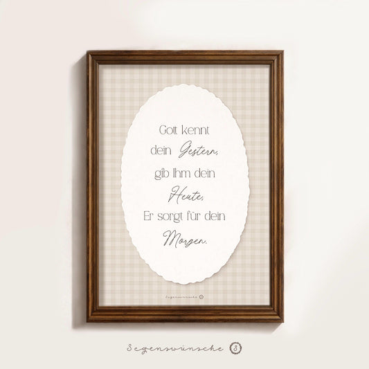 Christliches Poster mit Spruch Religiöse Kunst Bibelvers Wandbild christliche Geschenke for Mütter christliche Deko