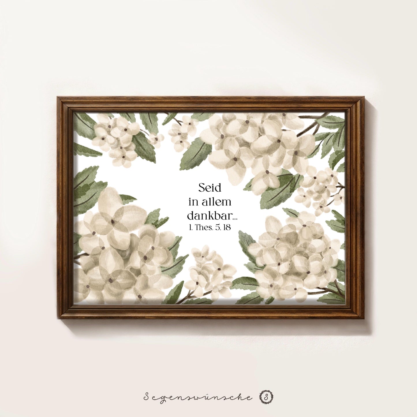 Christliche Poster 5er set – Christliche Poster mit Bibelversen | Wandbilder Glaube | Download | Cottagecore Bibelvers Poster