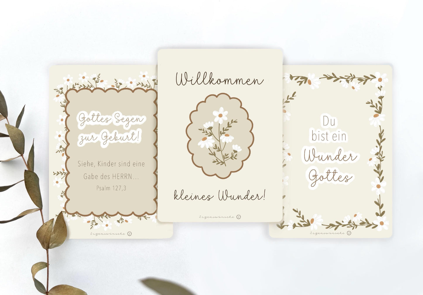 Baby Postkarten Set "Geburt" Karten zur Geburt