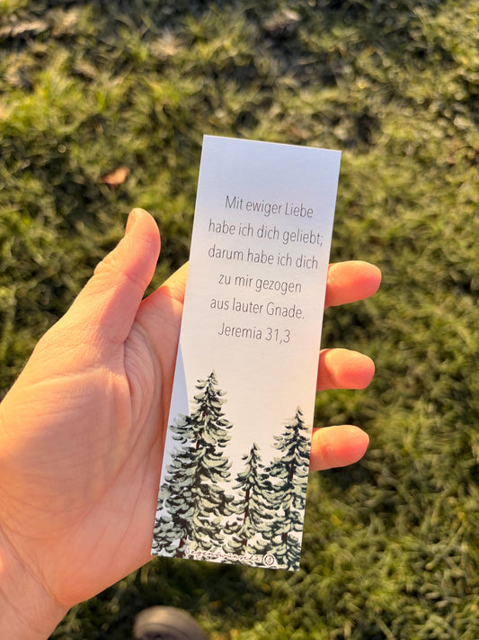 Christliches Lesezeichen | Ermutigung | Jeremia 31,3 | Fehldruck  | Bibelvers Lesezeichen christliches Geschenk, Christliche Jugend