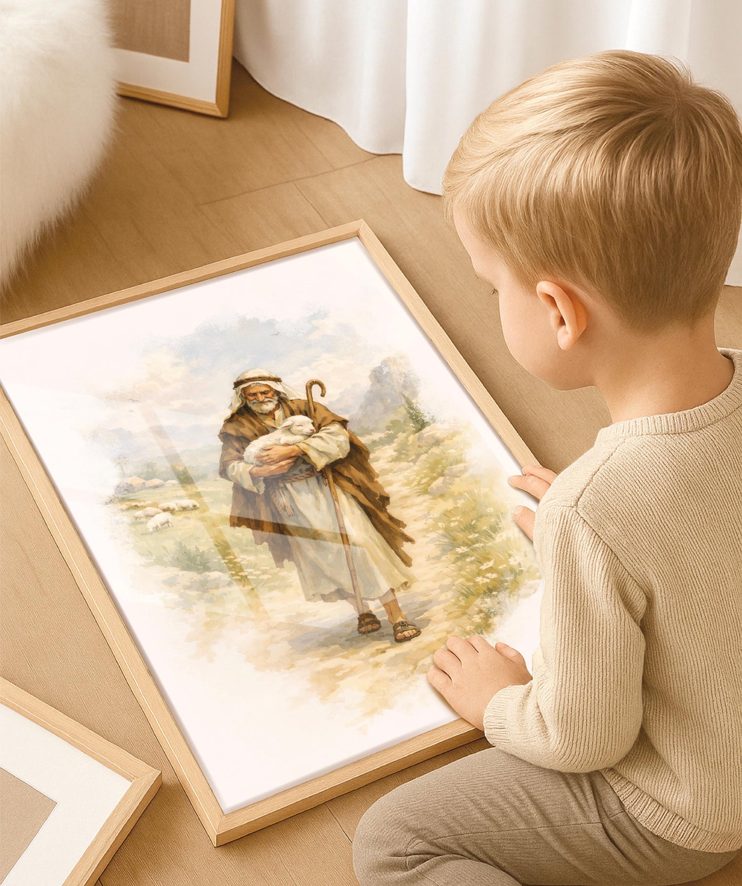 Psalm 23 – Christliche Poster 3er set mit Bibelversen | christliche Poster kinder Wandbilder christliche poster für jungs Kinderzimmer