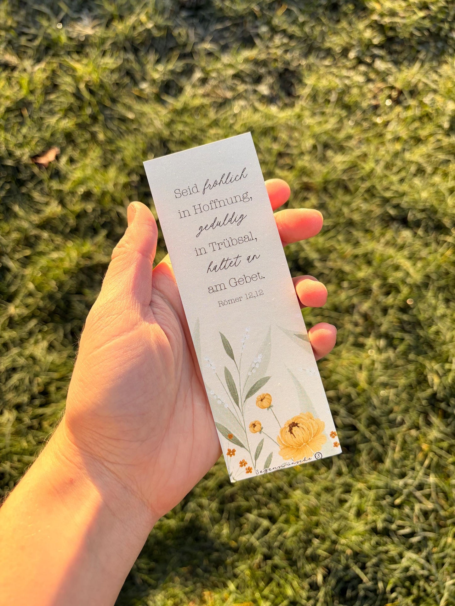 Christliches Lesezeichen | Ermutigung | Römer 12,12 | Fehldruck  | Bibelvers, christliches Geschenk, Christliche Jugend