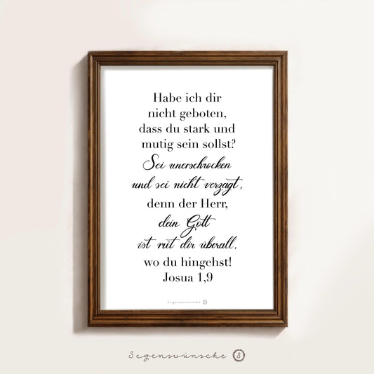 Bibelvers Poster – Christliche Poster Wandbilder – Christliche Wandbilder deutsch – Bibelvers Bild – Christliche deko – Christliche Geschenk