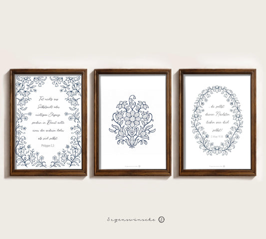 Christliche poster 3er set Wandbilder, Bibelvers Poster Christliche Gegeschenke für Frauen christliche Wandbilder 3er set Bibelvers Bild
