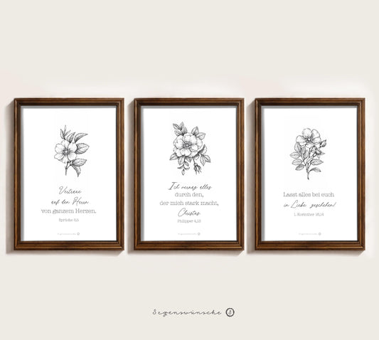 Christliche poster 3er set Wandbilder Bibelverse Ermutigung christliche Wandbilder 3er Set Bibelvers Bild christliche poster für Mütter