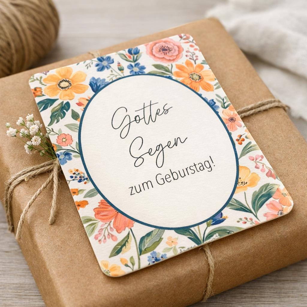 Postkarte "Gottes Segen" Karte zum Geburtstag, Verlobung, Hochzeit,