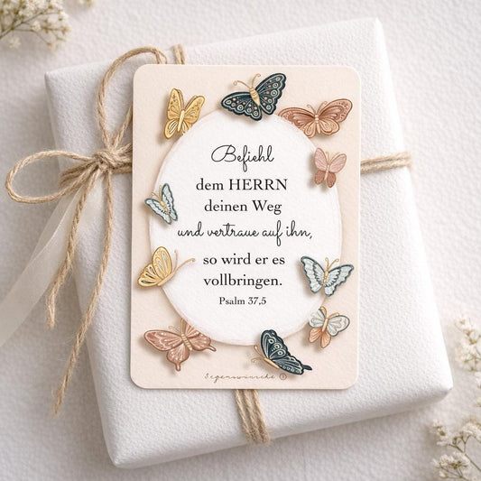 Kinder Postkarte Psalm 37,5 Karte zum Geburtstag