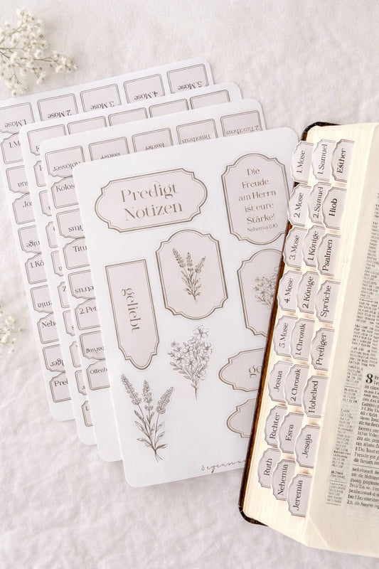 Bibelregister Deutsch | vintage Stil | Bibel Tabs Frauen Bibelregister für Mädchen deutsche Bibelregister, Bibel Journaling