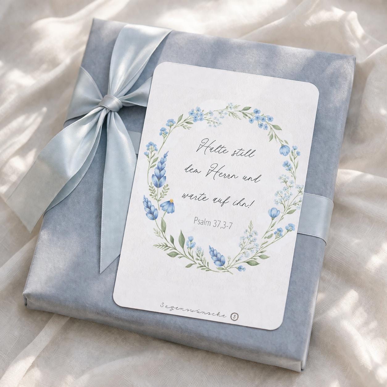Postkarte Psalm 37,3 Karte zum Geburtstag, Verlobung, Hochzeit, Taufe
