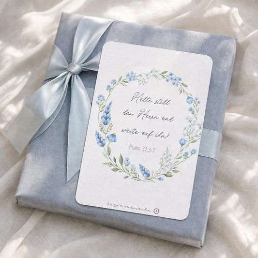 Postkarte Psalm 37,3 Karte zum Geburtstag, Verlobung, Hochzeit, Taufe