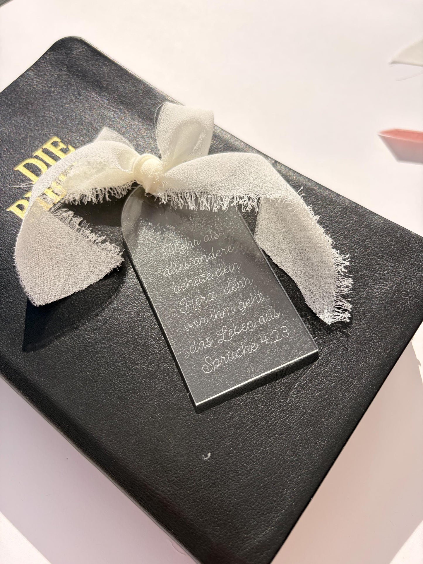 Christliches Lesezeichen aus Plexiglas Bibelvers Lesezeichen christliche Geschenke zur Hochzeit & Taufe Christliches Hochzeitsgeschenk